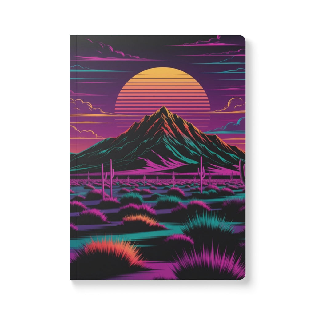 Neon Desert Sunset Journal