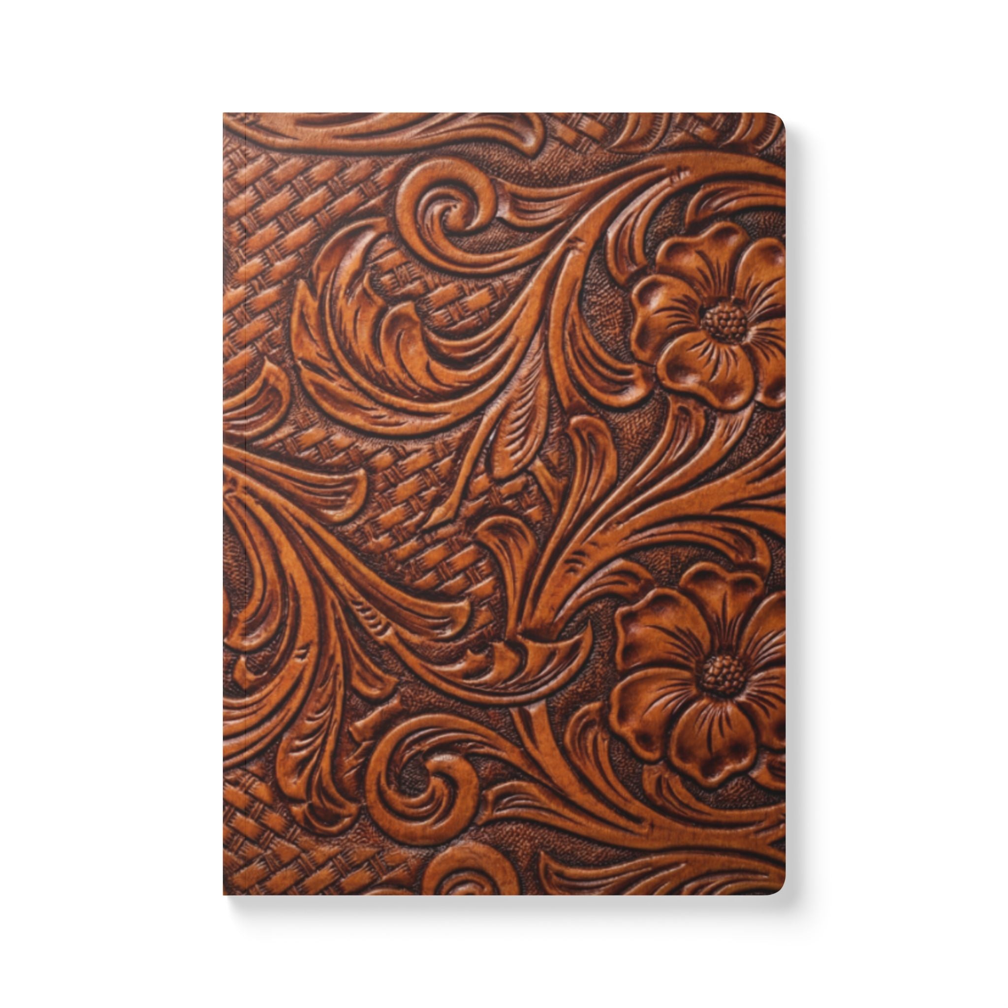 Tooled Leather Inspired Journal | Softcover Notebook