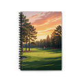 Golf Course Sunset Spiral Notebook | Ruled Lined Journal
