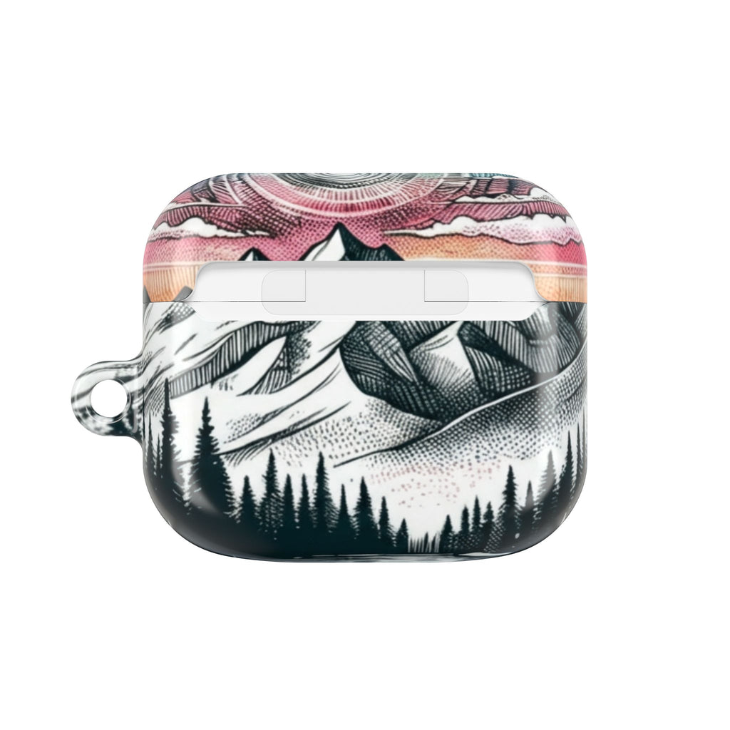 Sunset Mountain Landscape AirPod Case