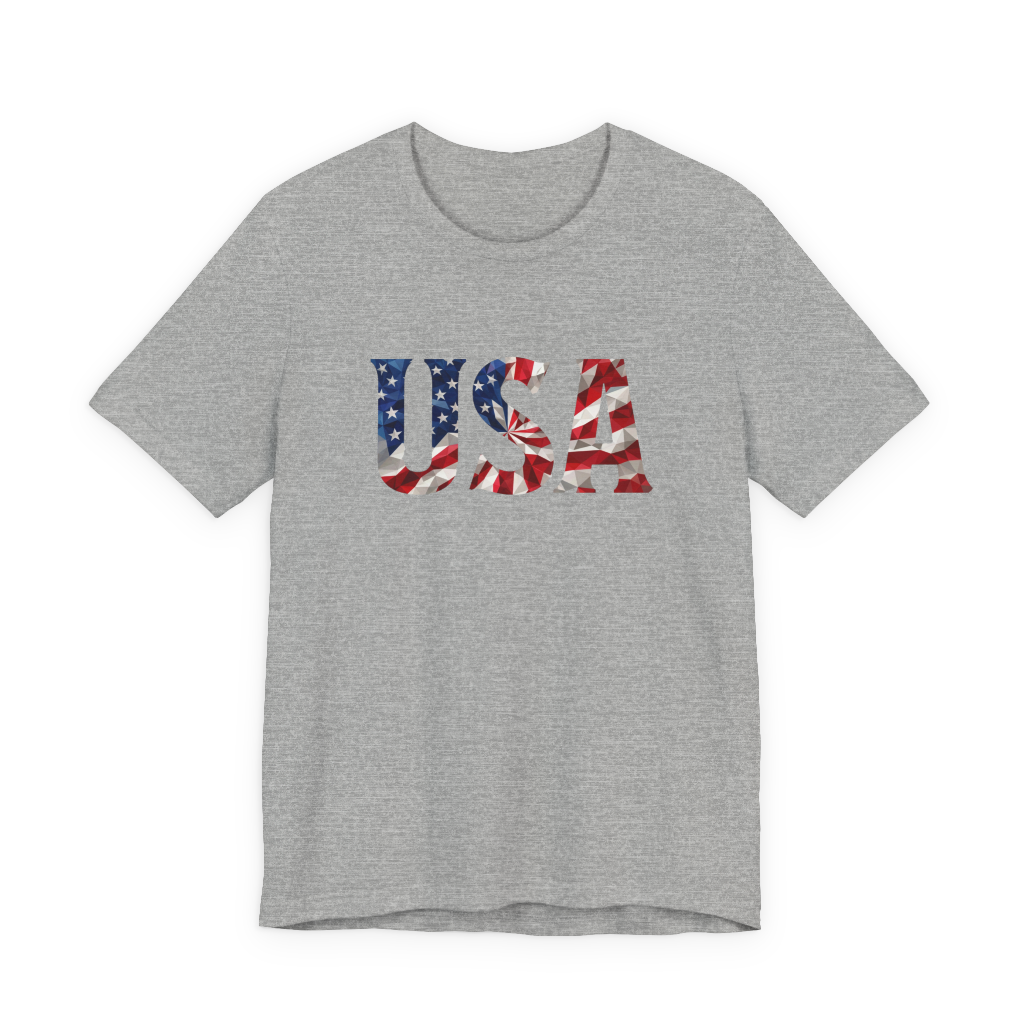 USA Flag Graphic Tee - Patriotic Fourth of July T-Shirt