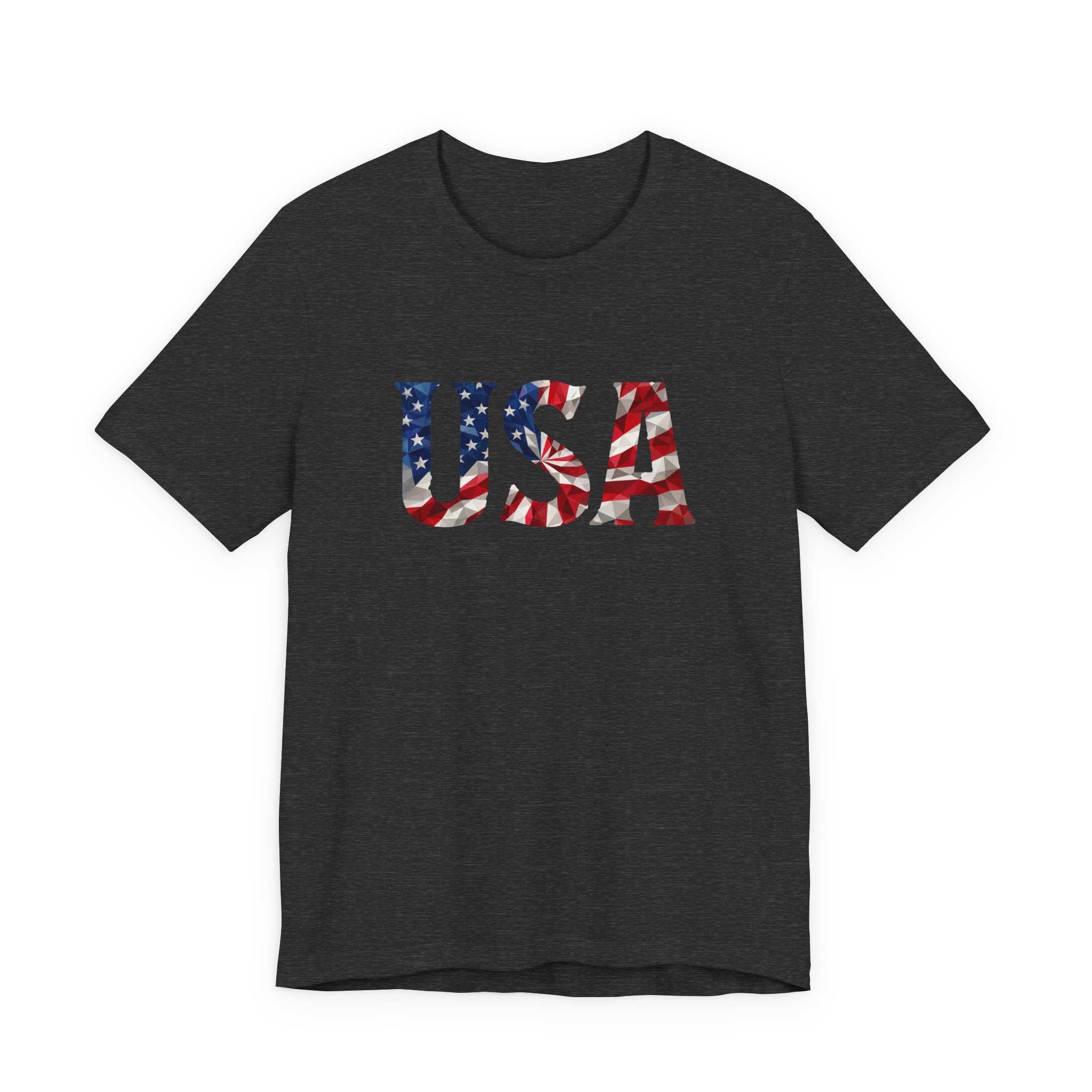 USA Flag Graphic Tee - Patriotic Fourth of July T-Shirt