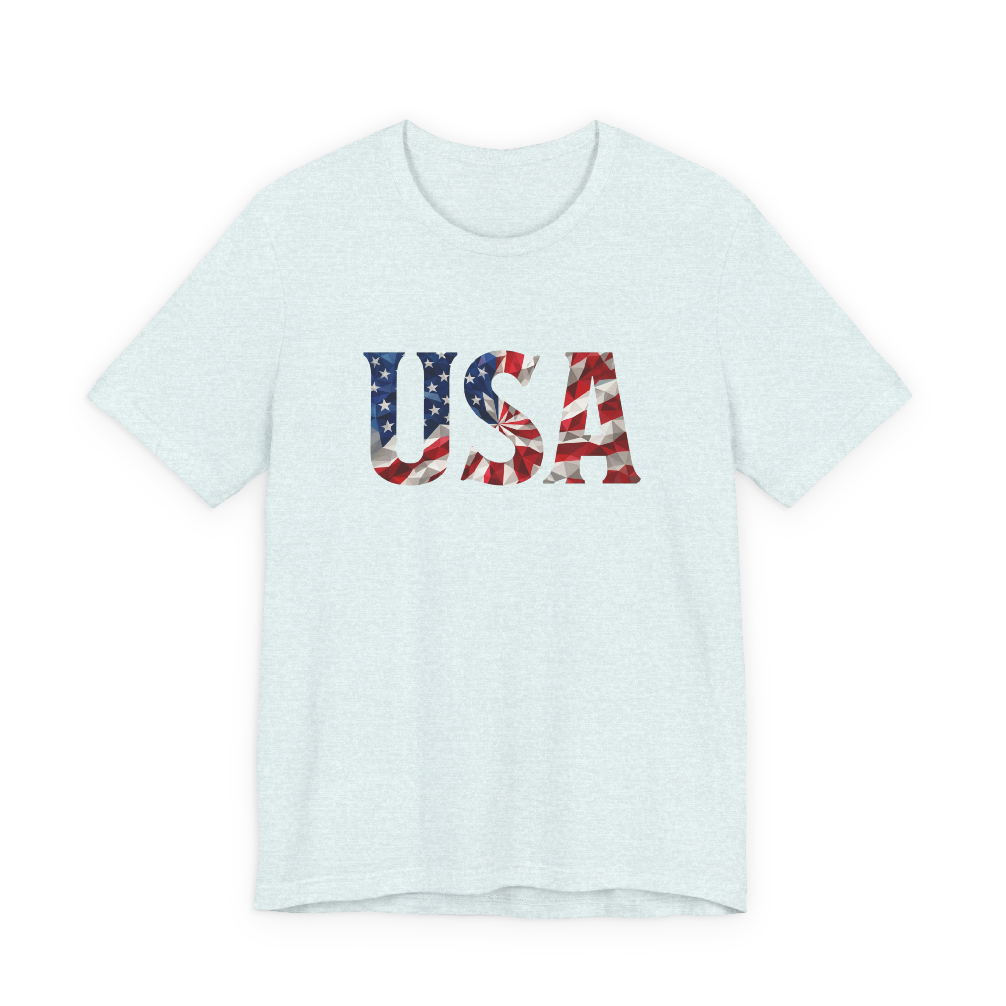 USA Flag Graphic Tee - Patriotic Fourth of July T-Shirt