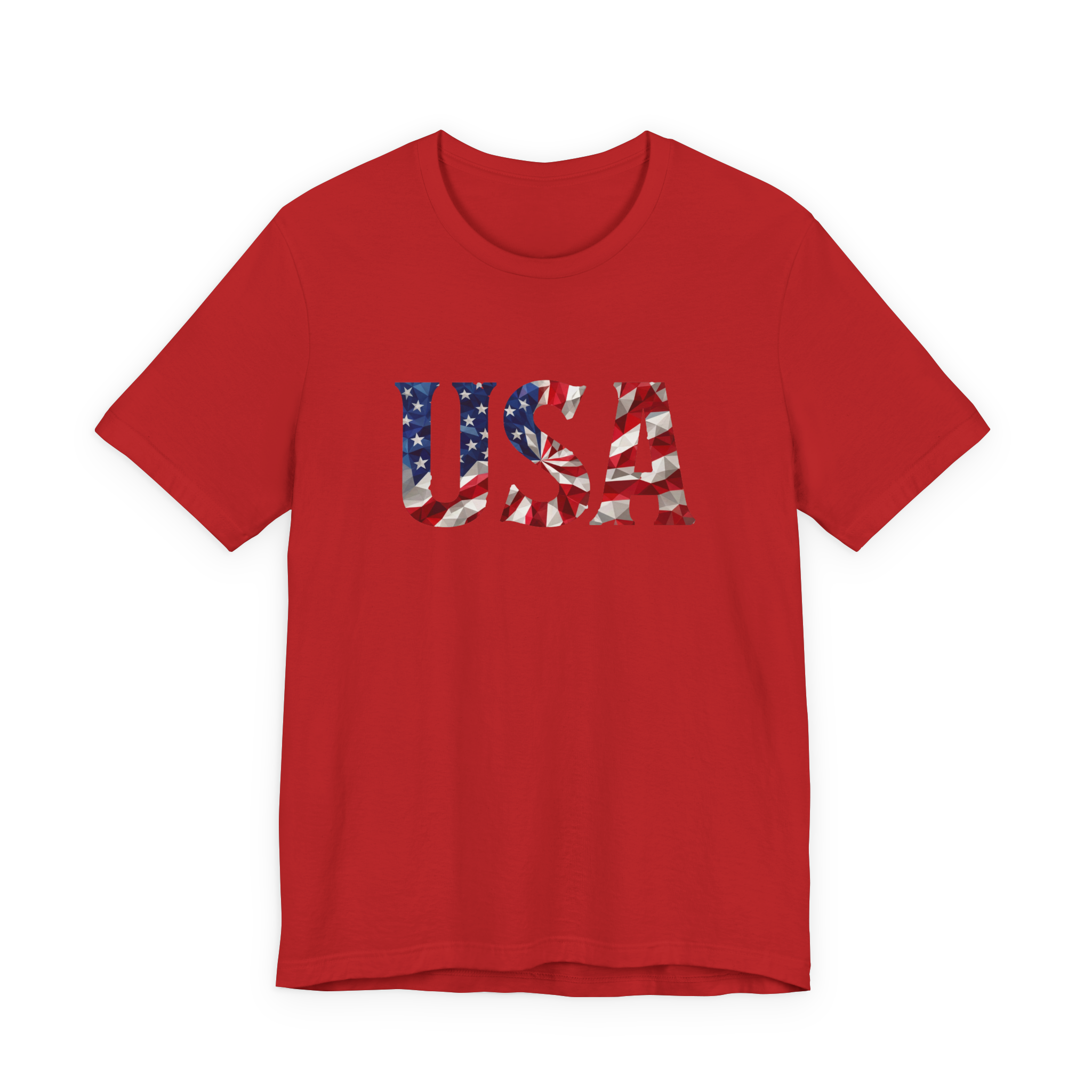 USA Flag Graphic Tee - Patriotic Fourth of July T-Shirt