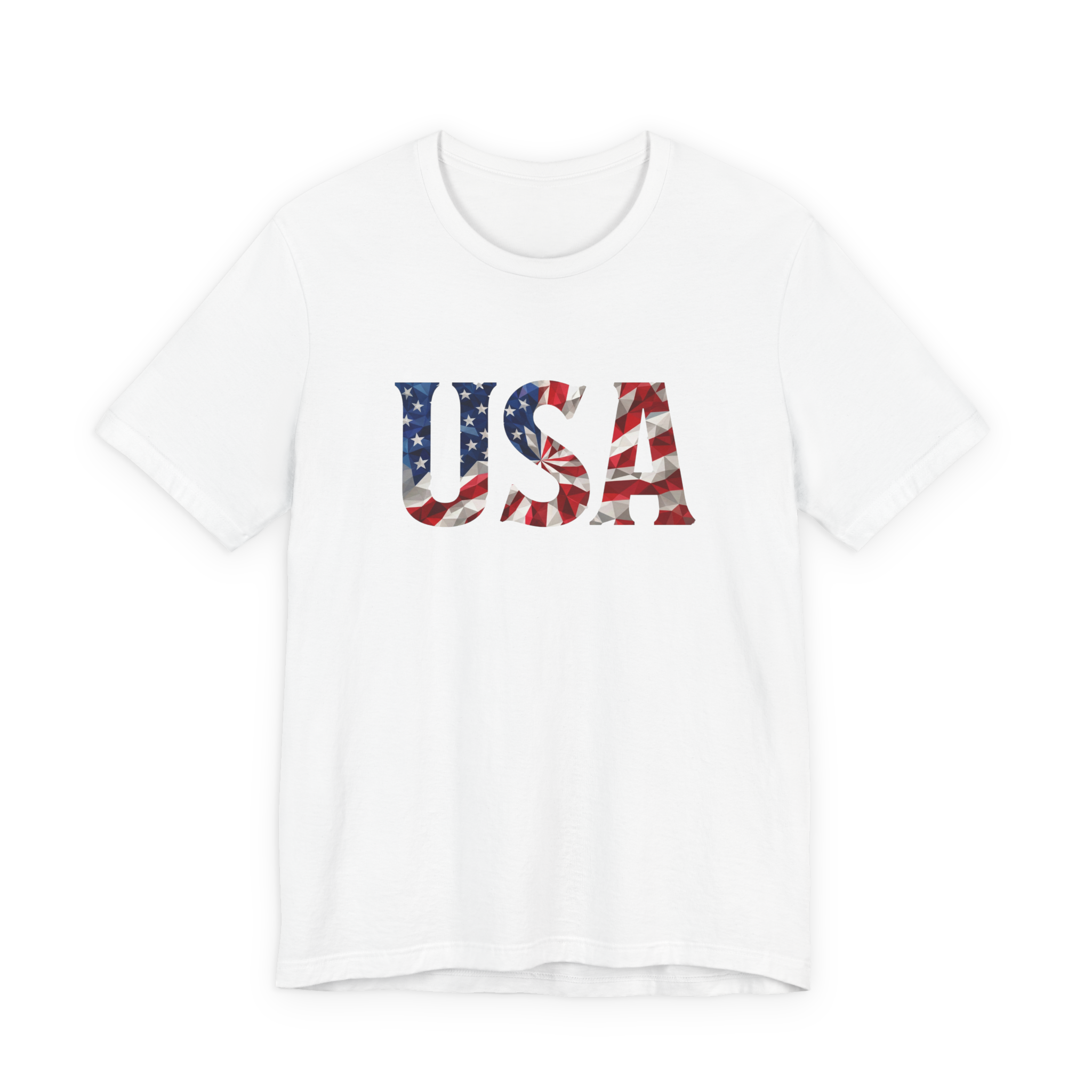 USA Flag Graphic Tee - Patriotic Fourth of July T-Shirt