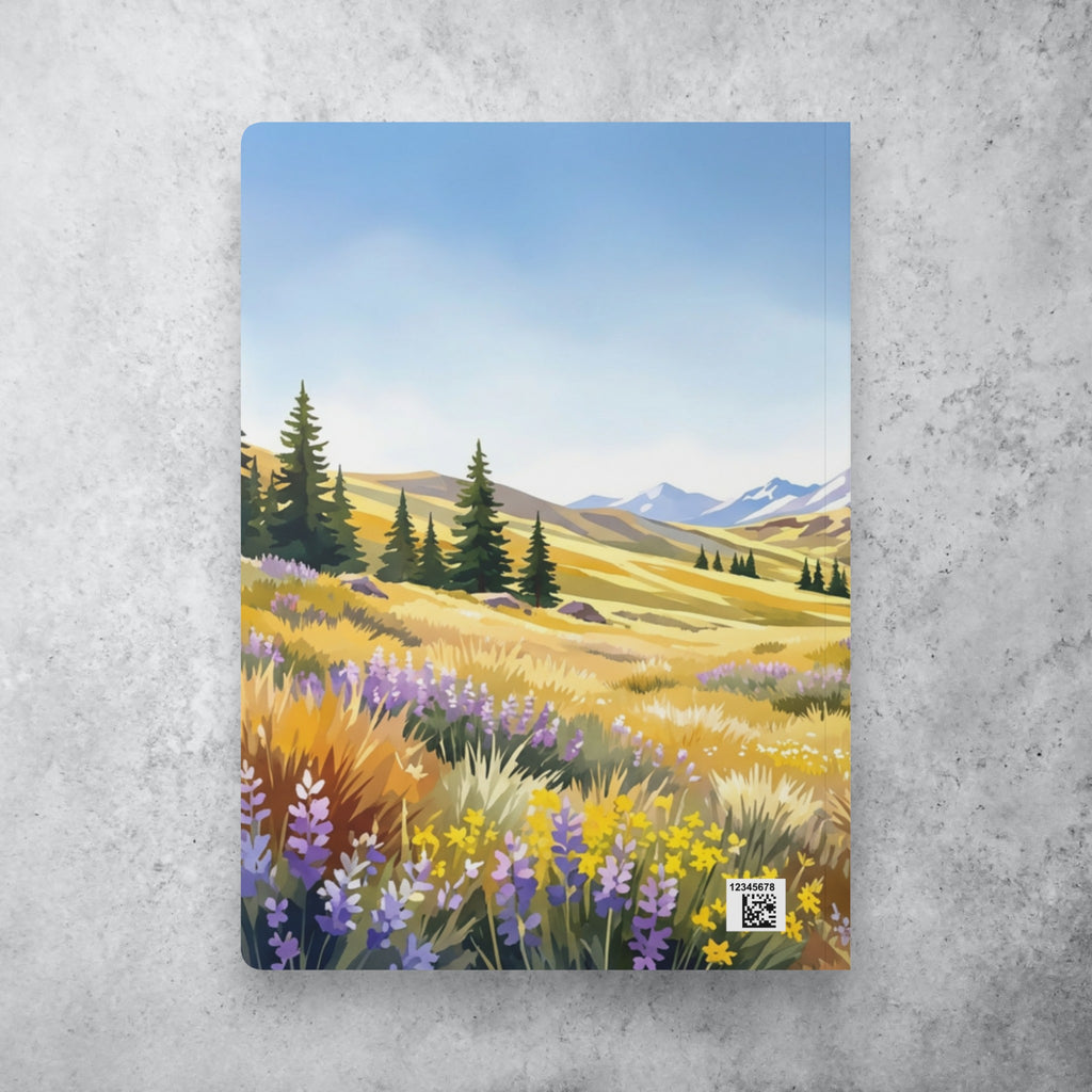 Mountain Meadow Illustration Journal | Softcover Notebook