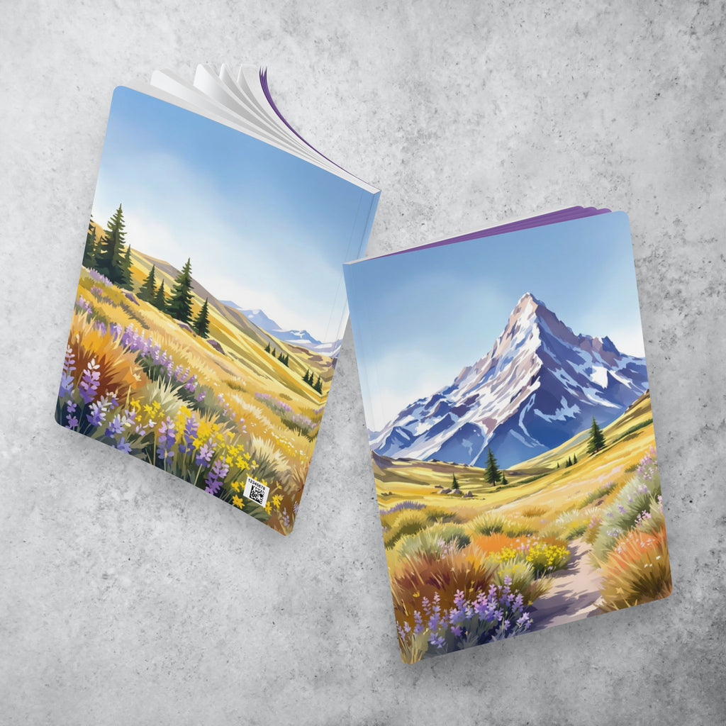 Mountain Meadow Illustration Journal | Softcover Notebook