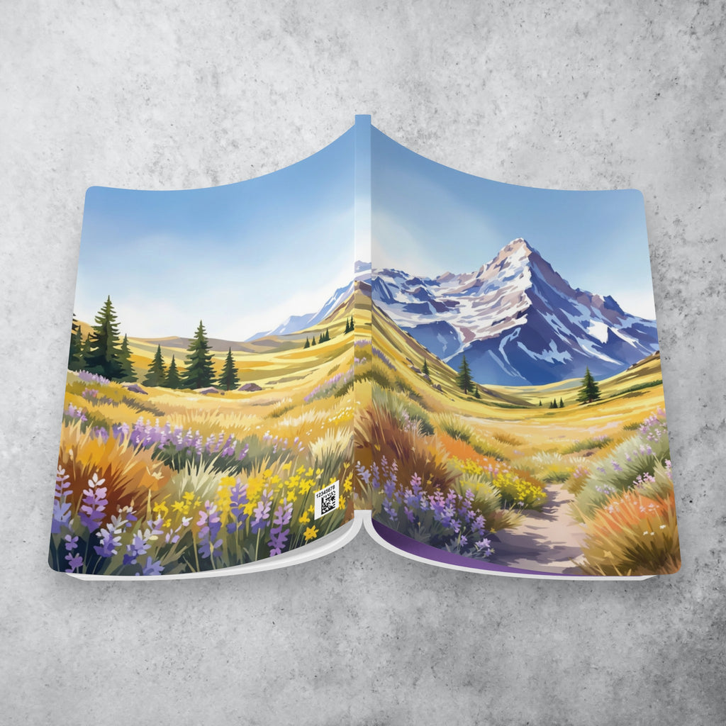 Mountain Meadow Illustration Journal | Softcover Notebook