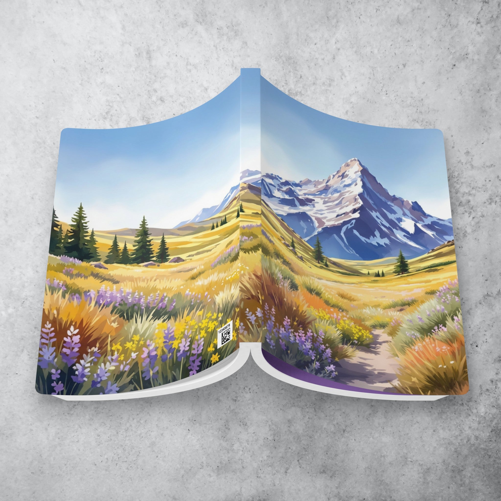Mountain Meadow Illustration Journal | Softcover Notebook