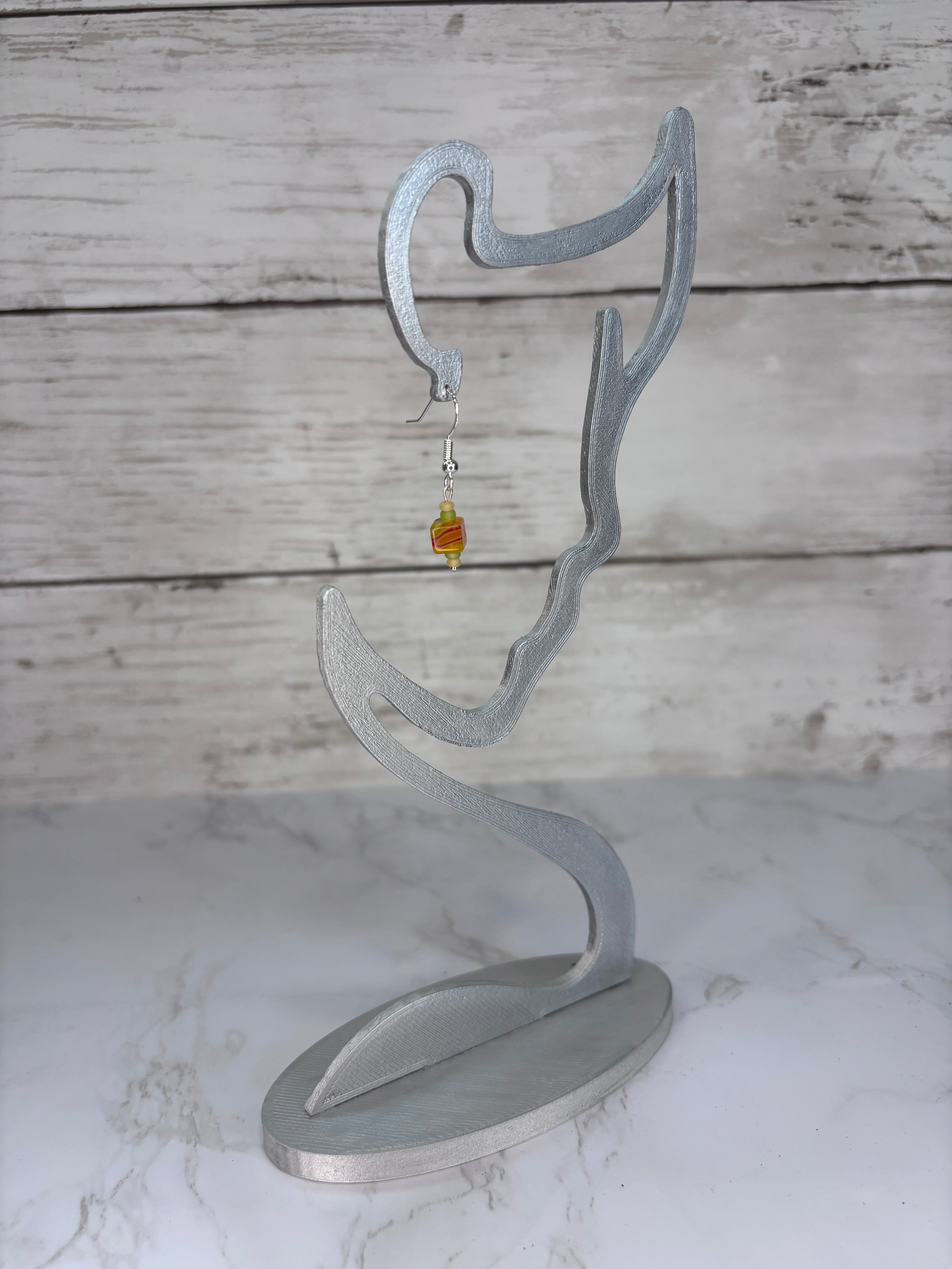 Spring Garden Glass Bead Earrings | Handmade Sterling Silver